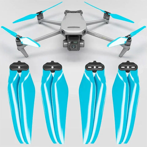 Master Airscrew - DJI Mavic 3 Stealth Upgrade Propellers - Propeller till DJI Mavic 3 - Blå - Kit 4-Pack