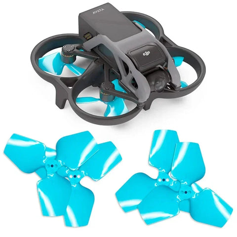 Master Airscrew - DJI Avata 3-Blade Upgrade Propellers - 3-Blad Propeller till DJI Avata - Blå - Kit 4-Pack