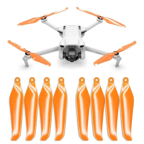 Master Airscrew - DJI Mini 3 Stealth Upgrade -potkurit - Potkurit DJI Mini 3:lle - Oranssi - 4 kpl -sarja