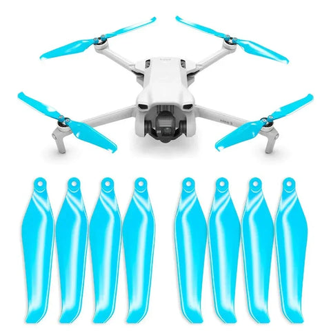 Master Airscrew - DJI Mini 3 Stealth Upgrade -potkurit - Potkurit DJI Mini 3:lle - Sininen - 4 kappaleen pakkaus