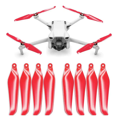 Master Airscrew - DJI Mini 3 Stealth Upgrade -potkurit - Potkurit DJI Mini 3:lle - Punainen - 4 kappaleen pakkaus