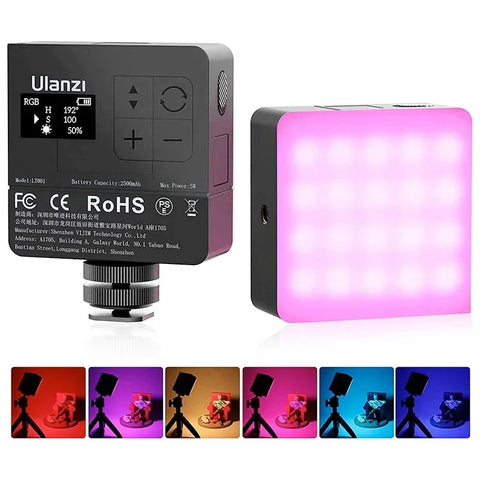 Ulanzi VL49 RGB Pro -valaistus-LED-valo valokuvaukseen/videoon - 2500mAh sisäinen akku