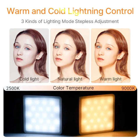 Ulanzi VL49 RGB Pro -valaistus-LED-valo valokuvaukseen/videoon - 2500mAh sisäinen akku