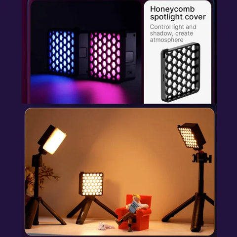 Ulanzi VL49 RGB Pro -valaistus-LED-valo valokuvaukseen/videoon - 2500mAh sisäinen akku