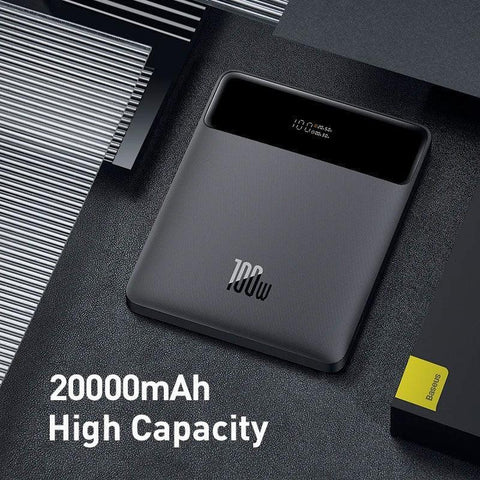 Baseus Blade Power Bank - Portabelt batteri - 20000mAh, 4xUSB Typ A/C, QC 3.0 / PD 100W