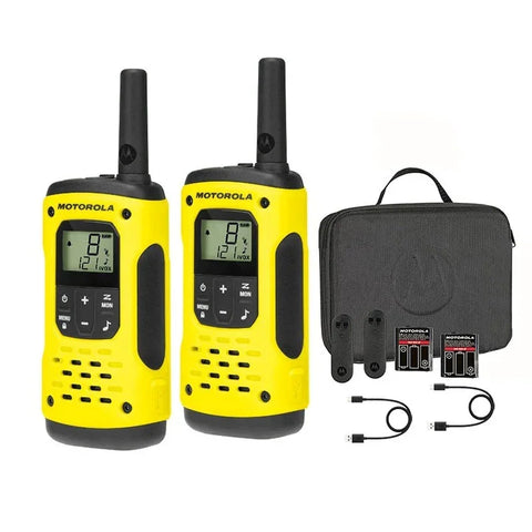 Motorola Walkie-Talkie T92 H2O – Tuplapakkaus (Uusi malli USB-C:llä)