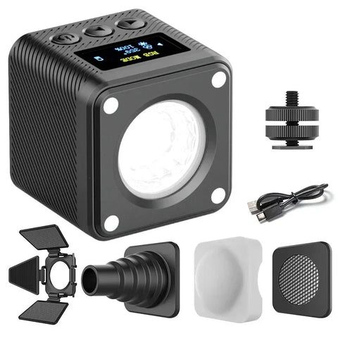 Ulanzi L2 RGB COB Magneettinen LED-valovalo valokuville/videoille - 800mAh Sisäinen akku - 1000 Lux - Pakkaus