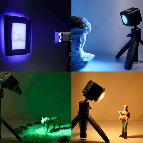Ulanzi L2 RGB COB Magneettinen LED-valovalo valokuville/videoille - 800mAh Sisäinen akku - 1000 Lux - Pakkaus