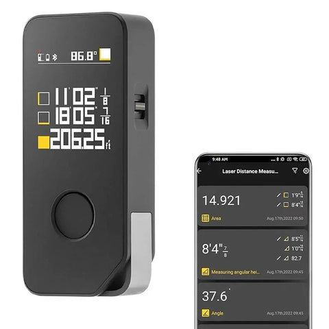 HOTO Smart Laser Measure Pro H-D50 - Älykäs laseretäisyysmittari 50 m, Bluetooth