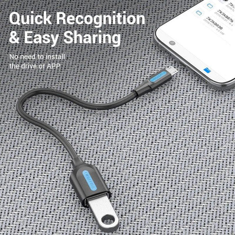 Vention-sovitin / datakaapeli USB OTG iPhonelle/Androidille DJI Mavic 2 Prolle/Zoomille / Mavic Prolle / Mavic Airille / Minille / Spark-kaukosäätimelle