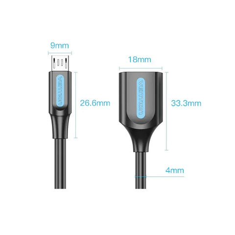 Vention-sovitin / datakaapeli USB OTG iPhonelle/Androidille DJI Mavic 2 Prolle/Zoomille / Mavic Prolle / Mavic Airille / Minille / Spark-kaukosäätimelle