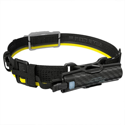 Nitecore Carbon 6K -sarja - Vedenpitävä hiilikuituakku - 6000mAh + pääpantasarja