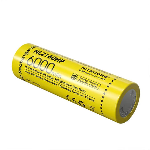 Nitecore NL2160HP Li-ion 21700 akku - 6000mAh, 3.6V, maks. 20A