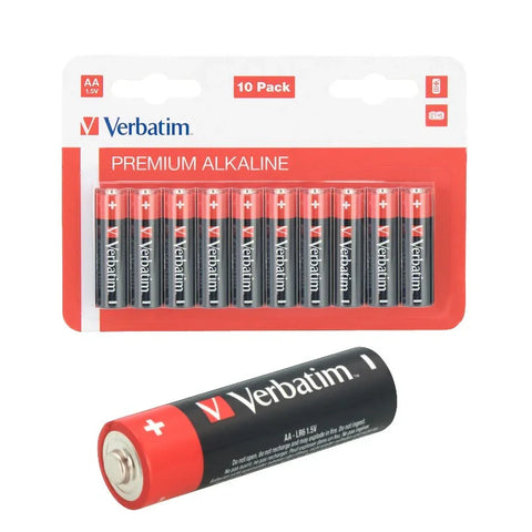 Verbatim Premium Alkaline AA - LR6 -paristot, 1,5 V - 10 kpl