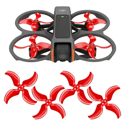 Master Airscrew DJI Avata 2 Upgrade Propellers - 4-Blad Propeller till DJI Avata 2 - Röd - Kit 4-Pack