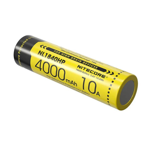 Nitecore NL1840HP Li-ion 18650 Batteri - 4000mAh, 3.6V, Max 10A – ActionKing