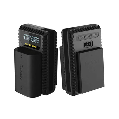 Nitecore Batteriladdare UCN1 för Canon LP-E6 / LP-E8 batterier - Kombo