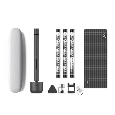 Wowstick 1F+ Elektrisk skruvmejsel - 69 i 1 - Kit - Rymdgrå