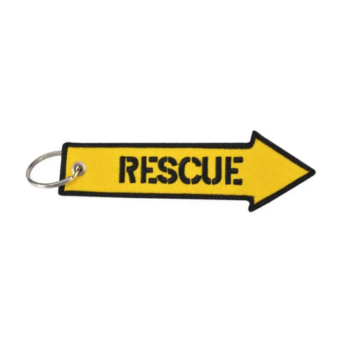 Nyckelband - RESCUE - Gul pil - Action King