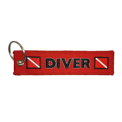 Nyckelband - DIVER - Röd/Svart - Action King