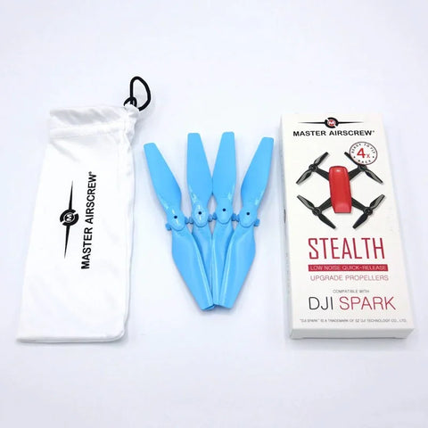 Master Airscrew - DJI Spark Stealth Upgrade Propellers - Propeller till DJI Spark - Blå - Kit 4-Pack
