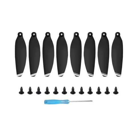 DJI Mavic Mini -pommit - korvaa 4726F:n - 4 kappaleen pakkaus - musta/hopea