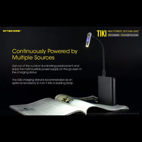 Nitecore TIKI avaimenperävalo USB-C - 300lm
