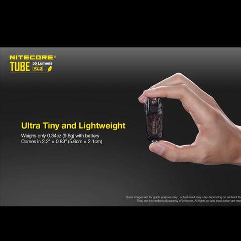 Nitecore TUBE V2.0 Avaimenperävalo - Oranssi - 55lm