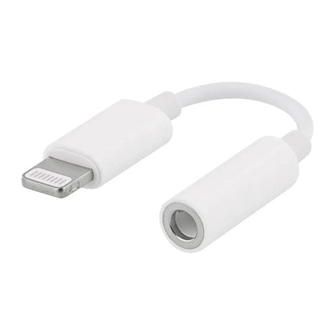 Apple Lightning - 3,5 mm sovitin kuulokkeille / kuulokemikrofonille / mikrofonille