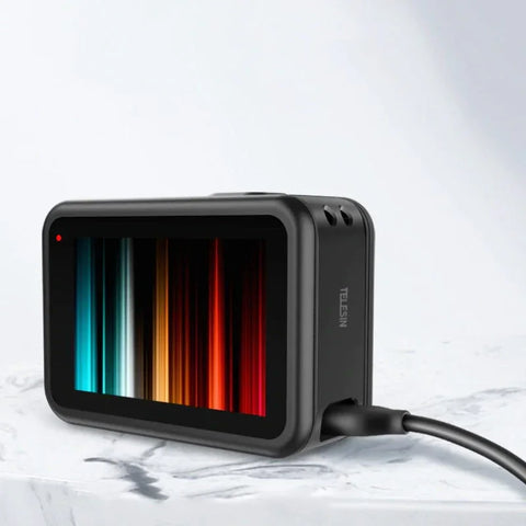 Telesin Batterilucka med genomföring USB till GoPro Hero13/12/11/10/9 Black