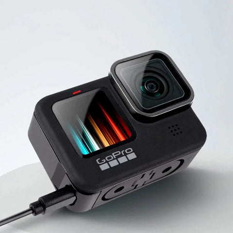 Batterilucka med genomföring USB till GoPro Hero12/11/10/9 Black - Aluminium