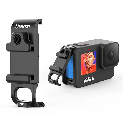 Ulanzi G9-6 akkukotelon kansi kylmäkenkällä, 1/4" kierteellä ja USB-läpiviennillä GoPro Hero12/11/10/9 mustalle