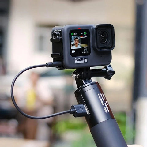 Ulanzi G9-6 akkukotelon kansi kylmäkenkällä, 1/4" kierteellä ja USB-läpiviennillä GoPro Hero12/11/10/9 mustalle