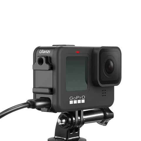 Ulanzi G9-6 akkukotelon kansi kylmäkenkällä, 1/4" kierteellä ja USB-läpiviennillä GoPro Hero12/11/10/9 mustalle