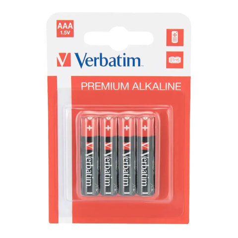 Verbatim Premium Alkaline AAA - LR03 -paristot, 1,5 V - 4 kpl