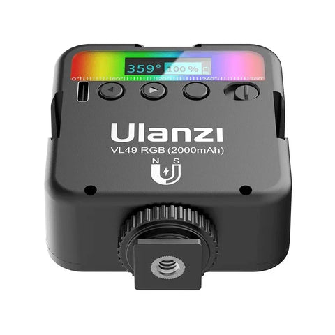Ulanzi VL49 RGB Belysning LED för foto / video - 2000mAh internt batteri - 600lm
