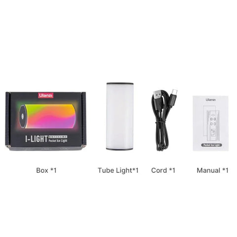 Ulanzi i-Light Belysning LED för foto / video - RGB - 2000mAh internt batteri - Magnet - 200lm