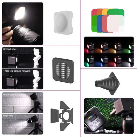 Ulanzi L2 Cute Light Vattentät Belysning LED för foto / video - 800mAh internt batteri - 1000 Lux - Kit