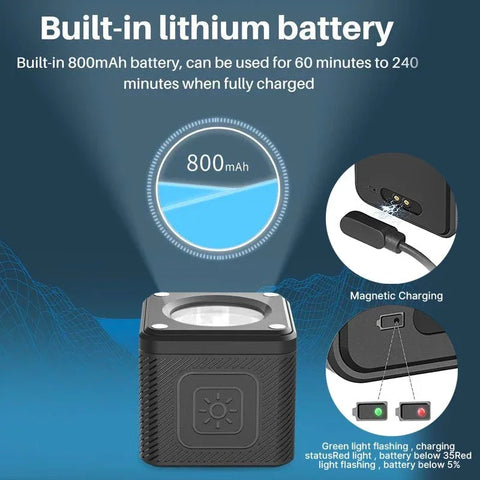 Ulanzi L2 Cute Light Vattentät Belysning LED för foto / video - 800mAh internt batteri - 1000 Lux - Kit