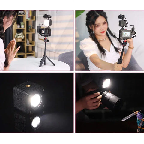 Ulanzi L2 Cute Light Vattentät Belysning LED för foto / video - 800mAh internt batteri - 1000 Lux - Kit