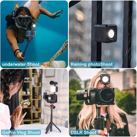 Ulanzi L2 Cute Light Vattentät Belysning LED för foto / video - 800mAh internt batteri - 1000 Lux - Kit