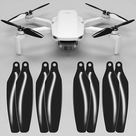 Master Airscrew - DJI Mini 2 / SE / 4K Stealth Upgrade -potkurit - Potkurit DJI Mini 2 / SE / 4K:lle - musta - 4 kappaleen pakkaus