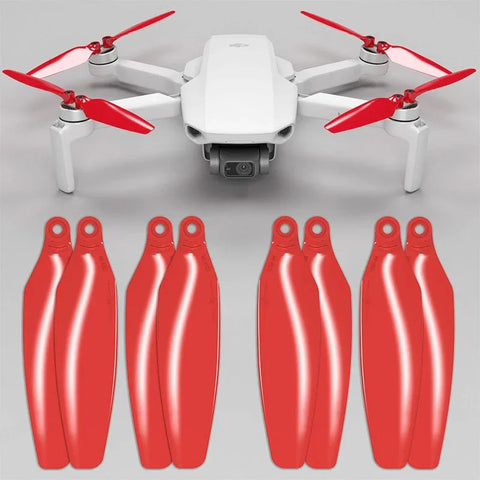 Master Airscrew - DJI Mini 2 / SE / 4K Stealth Upgrade Propellers - Potkuri DJI Mini 2 / SE / 4K:lle - Punainen - 4 kappaleen pakkaus