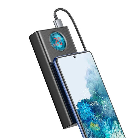 Baseus Amblight Varavirtalähde - Kannettava akku - 30000mAh, 5xUSB Tyyppi A/C, QC 3.0 / PD 65W