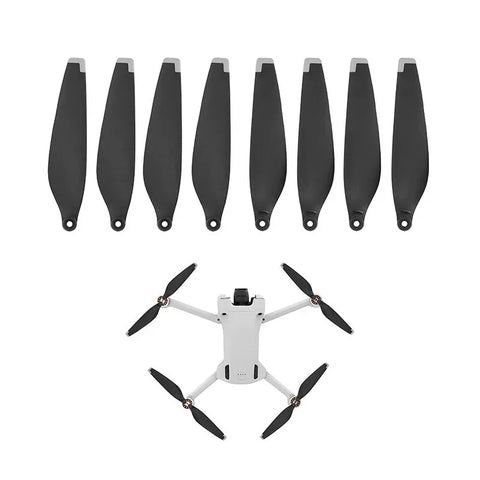 DJI Mini 4 Pro / Mini 3 Pro -potterit - korvaa 6030F:n - 4 kpl - musta/hopea