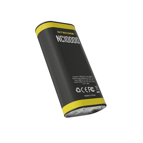 Nitecore NC10000 Highland Power bank - Portabelt batteri Dual LED - 10000mAh, 1xUSB-C, QC 3.0 / PD 20W, 5V, 3A