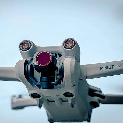 Freewell-suodatin VND kovapysäytin DJI Mini 3 Pro / Mini 3:lle, 2-pakkaus - ND4 - 32 + ND64 - 512, säädettävä ND - sarja