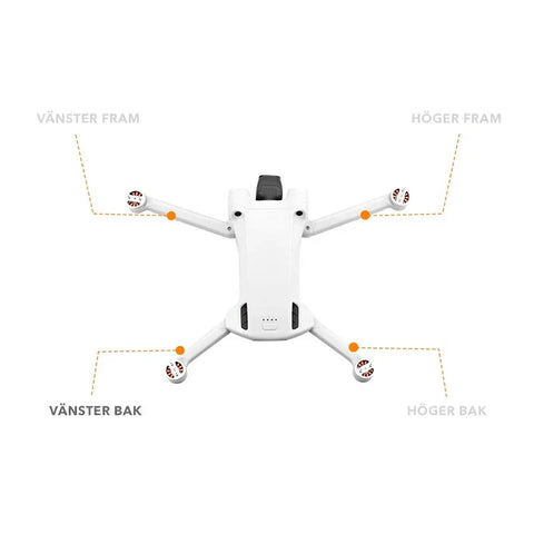 DJI Mini 3 Pro / Mini 3 moottorivarren akseli - takavasen