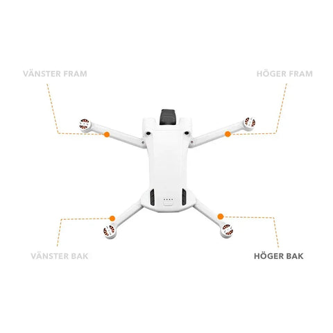 DJI Mini 3 Pro / Mini 3 moottorivarren akseli - takaoikea