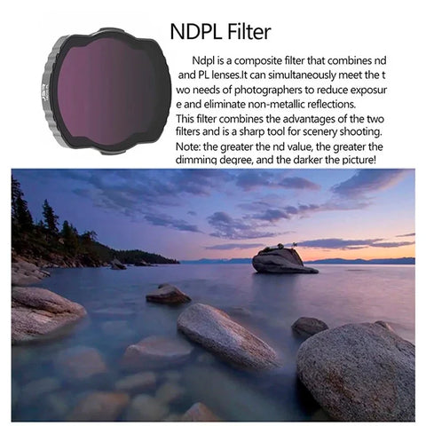 JSR-suodatin 4 kpl - ND8/PL + ND16/PL + ND32/PL + ND64/PL V2 DJI Avata -sarjalle